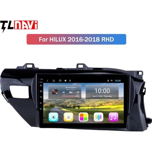 2G RAM 10 inch Car dvd for Toyota Hilux 2016 2017-2018 RHD Multimedia Radio stereo System Android 10