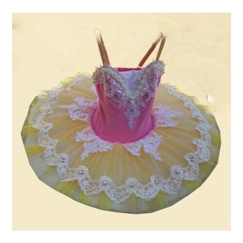 Sequined Ballet Tutus dress children Swan lake Ballet Dancing Costumes clothes girls tutu dress Ballerina dance Dress Outfit