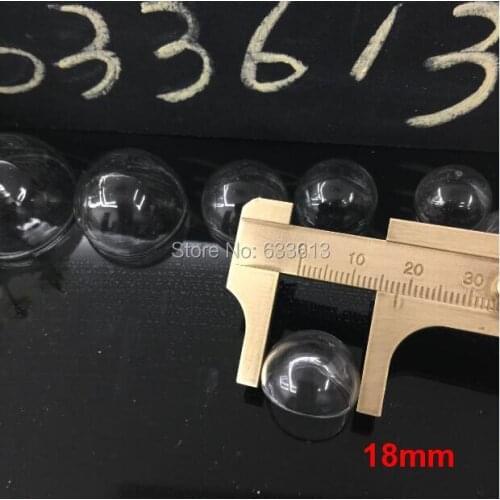 Freeshipping 50pcss/lot 18mm half glass globe bubble, glass dome, glass bottle, glass vial pendant handmade jewelry findings