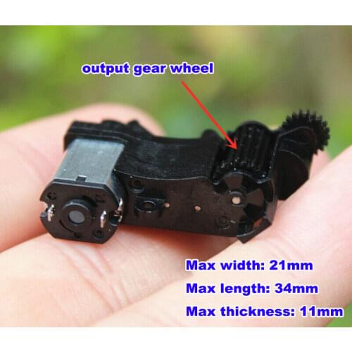 DC 3V-5V 3.7V 70RPM Mini Worm Gear Motor Turbo Gearbox Wheel For Camera