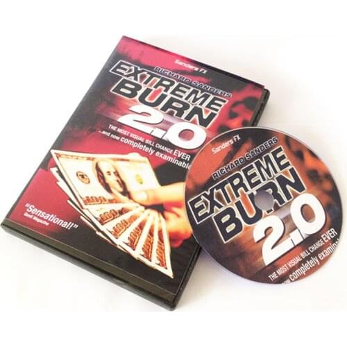 Extreme Burn 2.0 (Gimmicks+DVD) Magic Tricks Close Up Magia Card Appeaing Vanishing Magie Mentalism Illusions Gimmick Props