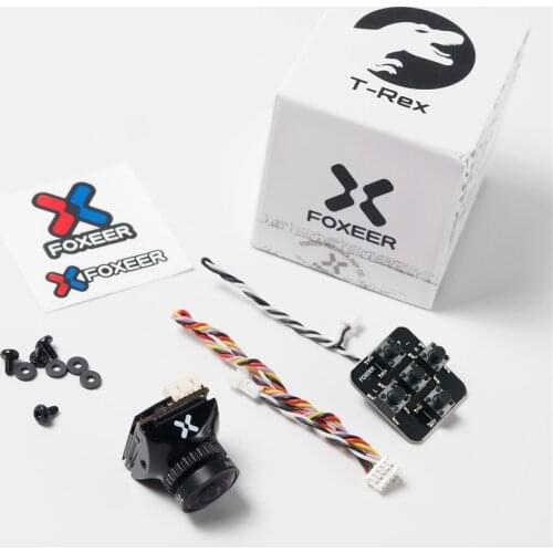 Foxeer T-REX Micro FPV Camera 1500TVL M12 1.7mm Lens 2MP 4.5-16V OSD WDR PAL NTSC Switchable HD Cam for FPV Racing Drone Kit