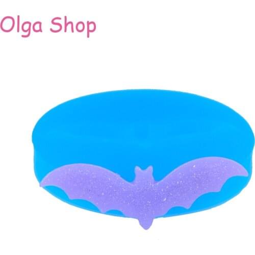 JYL277 28.2mm Halloween Bat Silicone Push Mold - Cake Decoration Craft, Food Grade, Fondant, Candy Making, Resin Clay Mold
