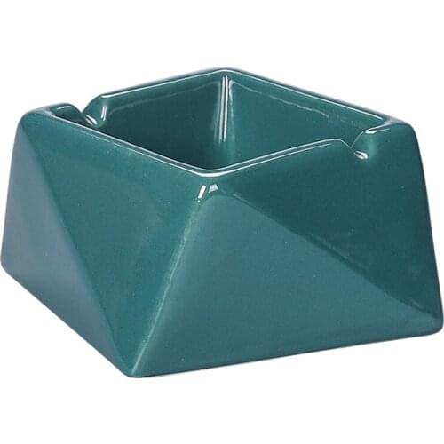 Ceramic ashtray-ceramic flowerpot-simple geometric shape flowerpot-irregular ashtray-multifunctional office Storage box