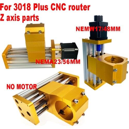 3018 CNC router Z axis parts T-Screw Aluminum Sliding platform 85mm Stroke Linear Actuator Kit Nema17/23 Stepper motor optional