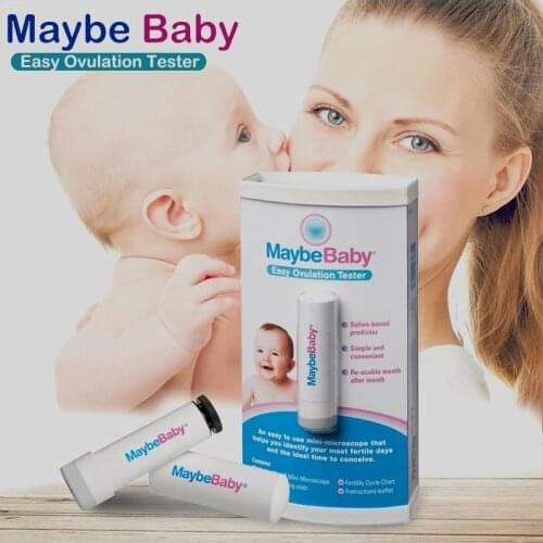MaybeBaby Fertility Tests Easy Re-Usable 10000Times Ovulation Tester Mini-microscope 99.9% Accuracy for Ideal Time to Conceive