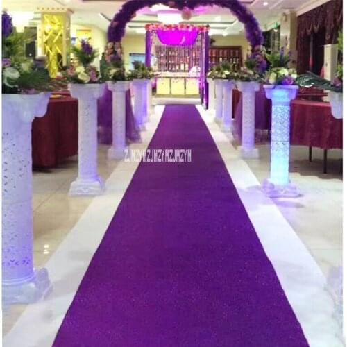 Nonwoven Powder Coating Pearl Powder Wedding Runner Pearlescent Carpet T Stage Shiny Carpet Party Celebration Decoration Carpet