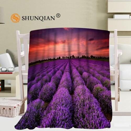 Custom lavender Coral Blankets Travel Sofa Falafel Blankets Soft Fluffy Warm 56x80inch 50X60inch 40X50inch