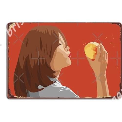 Parasite Film Peach Metal Signs Wall Cave Funny Club Bar Painting Décor Tin sign Posters