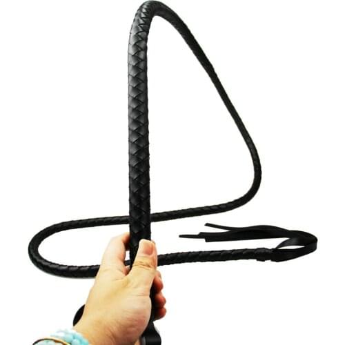 180CM Long Whip BDSM Bondage Erotic Riding Horse Crop Hunting Fetish Leather Spanking Paddle Play Flogger Sex Toys for Couples
