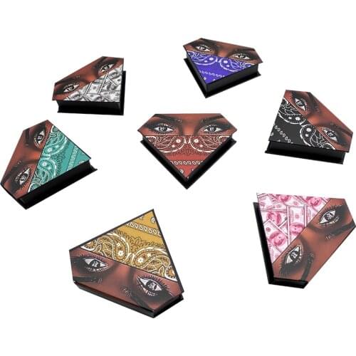 Eyelash Packaging Box7-100Pcs Diamond Eyelash Boxes With Trays Of 7 Styles Lashes Box Case Eyelashes Box Package