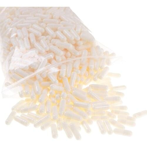 1000Pcs Size 0# Empty Gelatin Capsule Gelatin Capsule Empty Hard Gelatin Capsule Clear Gel For Medicine Pills Refill Storage