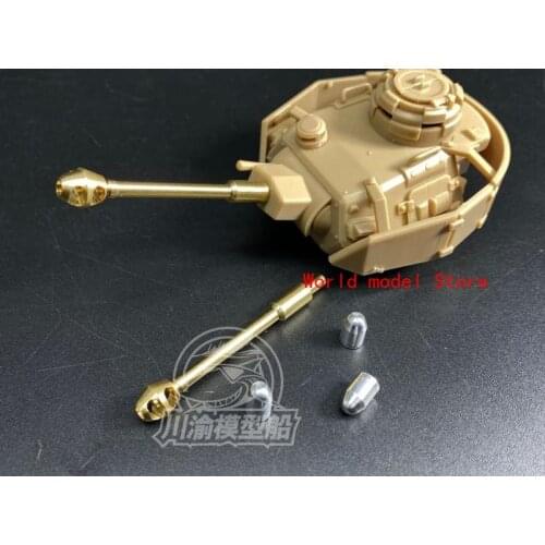 Q Edition Panzer IV Metal Barrel Shell Kit for Meng WWT-013 Tank Model