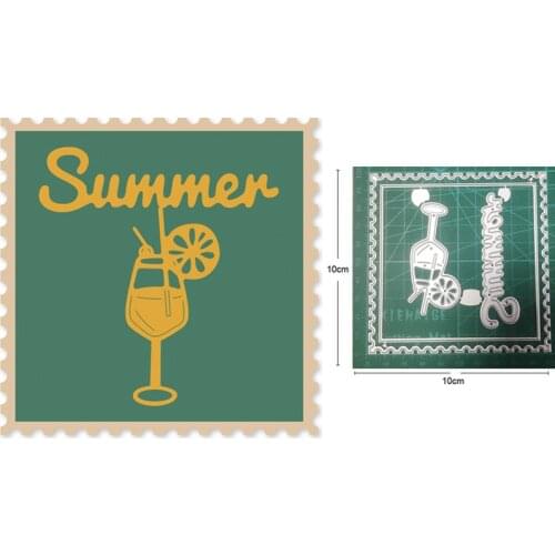 Craft dies Summer juice cup frame metal cutting dies cut die mold decoration Scrapbook die knife mould blade punch stencils dies