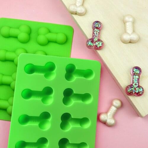 Sexy Penis Cake Mold Dick Ice Cube Tray Silicone Mold Soap Candle Moulds Sugar Craft Tools Chocolate Mould Mini Ice Cream Forms