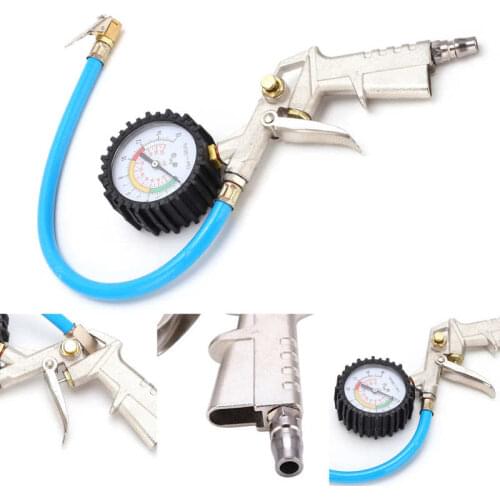 Tire Inflator Deflator with Pressure Gauge 0-230PSI 16Bar Air Chuck Universal for Cars Trucks Motorcycles