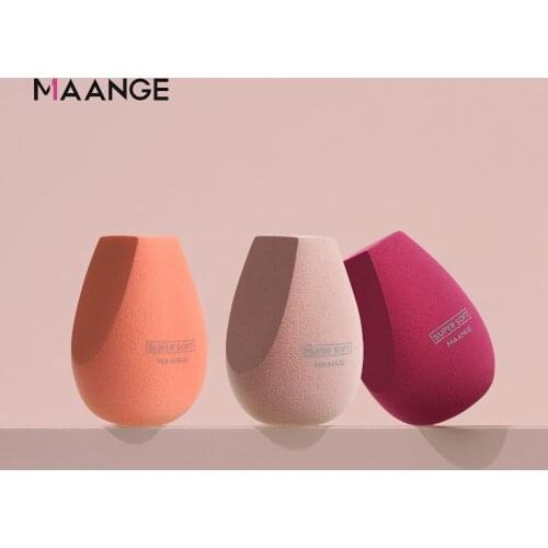 MAANGE Makeup Cosmetic Puff Foundation Powder Sponge Smooth Professional Women Make Up Sponge Puff Bigger in Water with Box