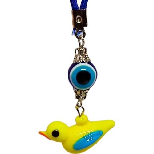 Handcrafted Colorfull Birds Murano Glass Car Hanging Ornament Rear View Mirror Decor Auto Decoration Pendant Accessories