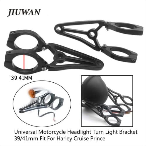1 Pair Universal 39/41mm Motorcycle Front Headlamp Bracket Parts CNC Fork Tube Spotlight Headlight Mount Brackets for Honda