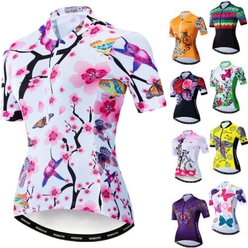 Weimostar 2021 Cycling Jersey Women Short Sleeve mtb Bike Jersey Cycling Clothes Quick Dry Bicycle Shirt Maillot Camisa Ciclismo