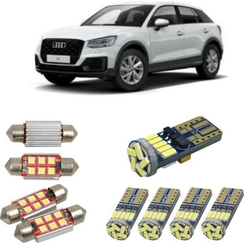 Interior led Car lights For audi Q2 gab Reading dome bulbs for cars error free License Plate Light 6pc/lot
