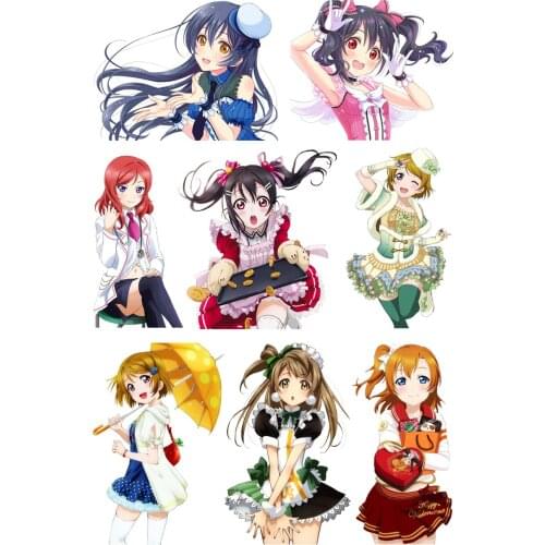1pcs Anime Cartoon LoveLive! Kotori Minami Printed Mobile Phone Stickers Cosplay Prop Travel Luggage Decor Decals for Women Men