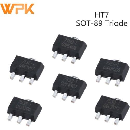 10Pcs SOT-89 HT1015-1 HT7130-1 HT7133 HT7136-1 HT7150-1 HT7325-A HT7330 HT7333-1 HT7333-A Three Terminal Voltage Regulator Chip