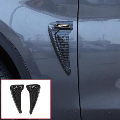 For BMW F20 F30 E60 E90 E92 F10 F18 F25 F26 F48 Front Fender Side Air Shark Gills Side Vent Cover Trim Stickers Accessories 2pcs