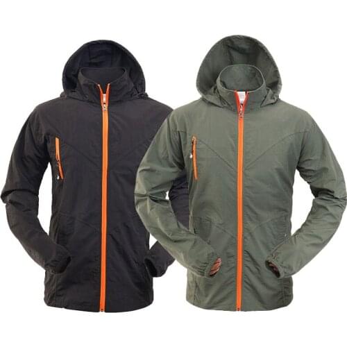 2021 Sun UV Protection Mens Quick Dry Hiking Jacket Coats Outdoor Windbreaker Sports Fishing Camping Trekking Pants