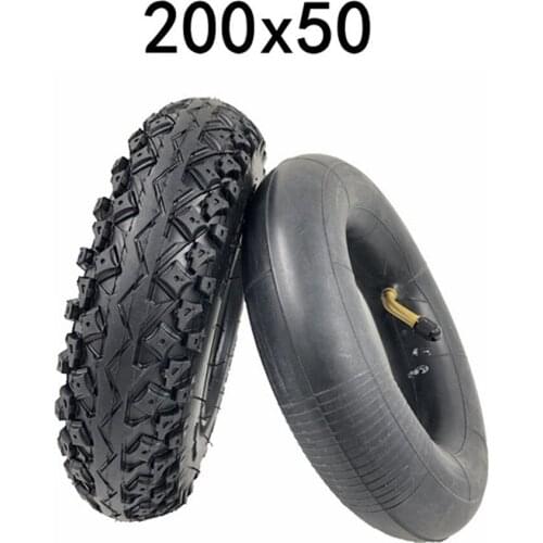8in Inner Tube Electric Scooter Abrasion Resistant Pneumatic Inner Outer Tires 200x50 (8 X2inch) Off-road Tires Scooter Parts