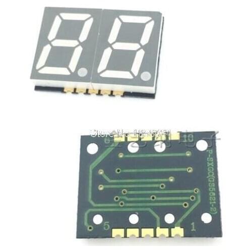 Free shipping 10pcs/lot 0.56"inch SMD LED,7 segment red led display 2 digits