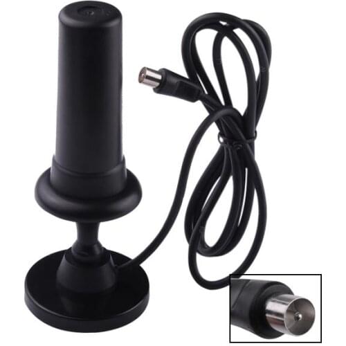 Black 36dBi Digital DVB-T DVB T HDTV Freeview Aerial Booster Antenna For HDTV TV 174-230 MHz & 470-862 MHz 1.5M Cable