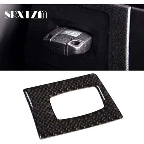 For Bmw E90 E92 E93 3 Series 2005-2012 Interior Carbon Fiber Key Hole Ignition Switch Frame Car Stickers
