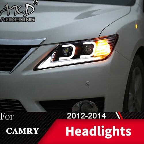 Head Lamp For Car Toyota Camry 2012-2014 Camry V50 Headlights Fog Light Day Running Light DRL H7 LED Bi Xenon Bulb Car Accessory