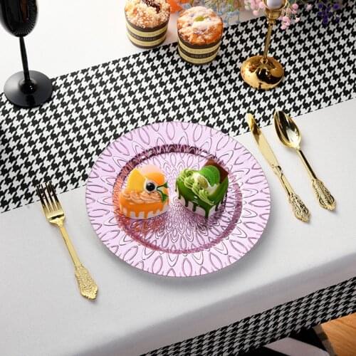 Hot Sale Disposable Plastic Meal Count Heart Plate Wedding Party Outdoor Plate