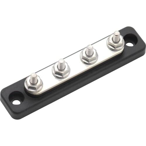 Terminal Block Bus Bar Electric Accessories Caravan 4 Studs Max 100A Threaded Connection Car Parts Auto Boat Truck Marine