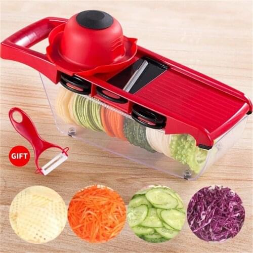Multifunctional Vegetable Cutter with Steel Blade Slicer Potato Peeler Carrot Cheese Grater vegetable Kitchen Accessories Tool