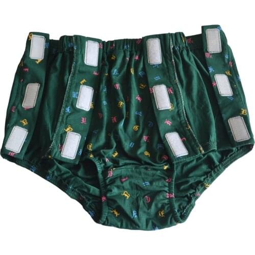 Reusable Underwear Waterproof Snap-On Incontinent Pants Incontinent Underwear Washable Underpant for Patients Male Elderly