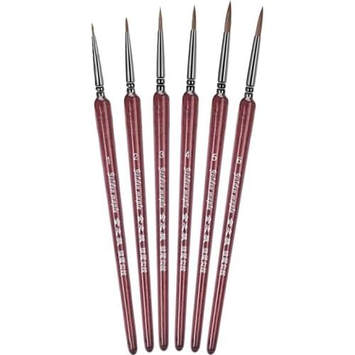 Horse hair scribbling pen set art stroke color gouache watercolor oil painting soft head painting fine hair highlighter wholesal