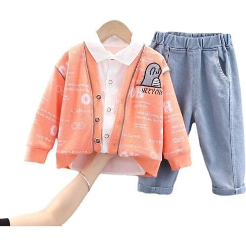 New Spring Autumn Baby Boys Clothes Children Fashion Casual Jacket Shirt Pants 3Pcs/Sets Toddler Sports Costume Kids Tracksuits