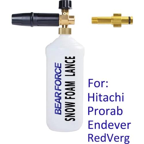 Foam Nozzle Snow Foam Lance Foam Gun High Pressure Soap Foamer for HITACHI PRORAB ENDEVER REDVERGHigh Pressure Washer Car Washer