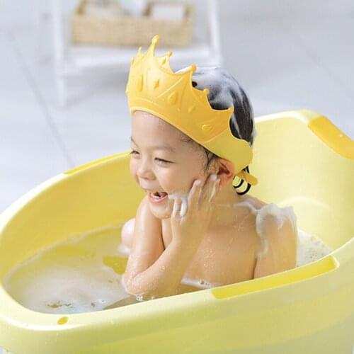 Shower Cap Shower Bathing Protection Cute Adjustable Waterproof Visor Hat For Kids Children TS1 uitable for girls boys babies