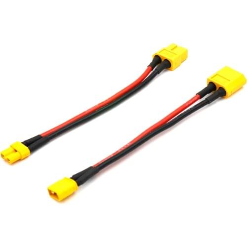 1Pcs XT30 to XT60 Connector Convert Cable with 16AWG connection cables For RC Model