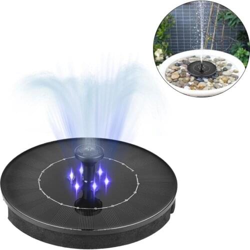 Solar Fountain Waterproof Multi-use Solar Pump Floating Submersible Circulation Machine For Garden Pond Swimming Pool 2.4W