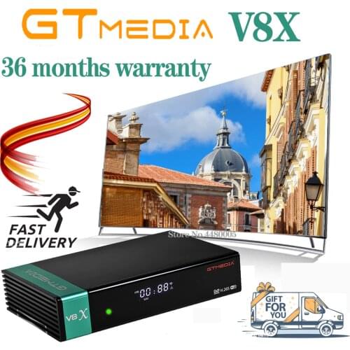 GTMEDIA V8 NOVA/V8X Satellite Receiver DVB-S2 same freesat V8 built-in WIFI H.265 gtmedia V8 honor Optional