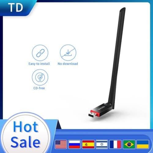 U6 300M Network Card Wifi Antenna Usb Wifi Adapter Support Windows 10