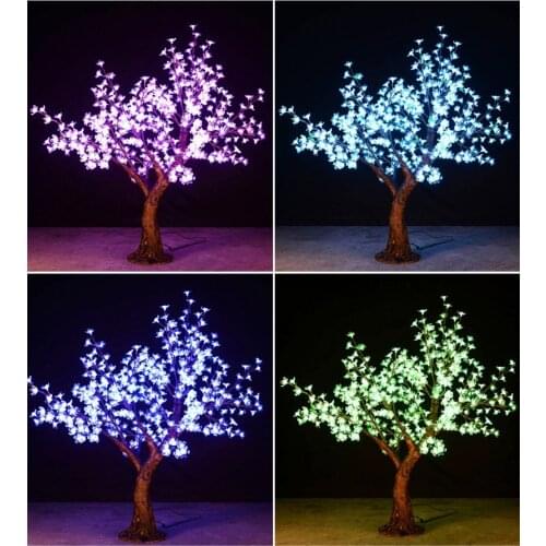 Outdoor RGB color LED Cherry Blossom Christmas Tree lamp 1.5M 432 led bulds Xmas tree Light for garden Festival Decor