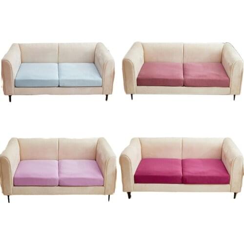 All-inclusive Solid Color Sofa Seat Cushion Cover Elastic Dustproof Universal Removable Sofa Cushion Protectors For Living Room