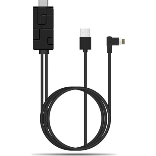 USB 8 Pin to HDMI-compatible Cable AV Cable dapter HDTV Converter Cable for iPhone 7 6S 6 Plus 5S 5 Charging Adapter LD10-1