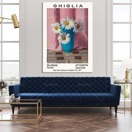 Flower Museum Exhibition Poster by Oscar Ghiglia